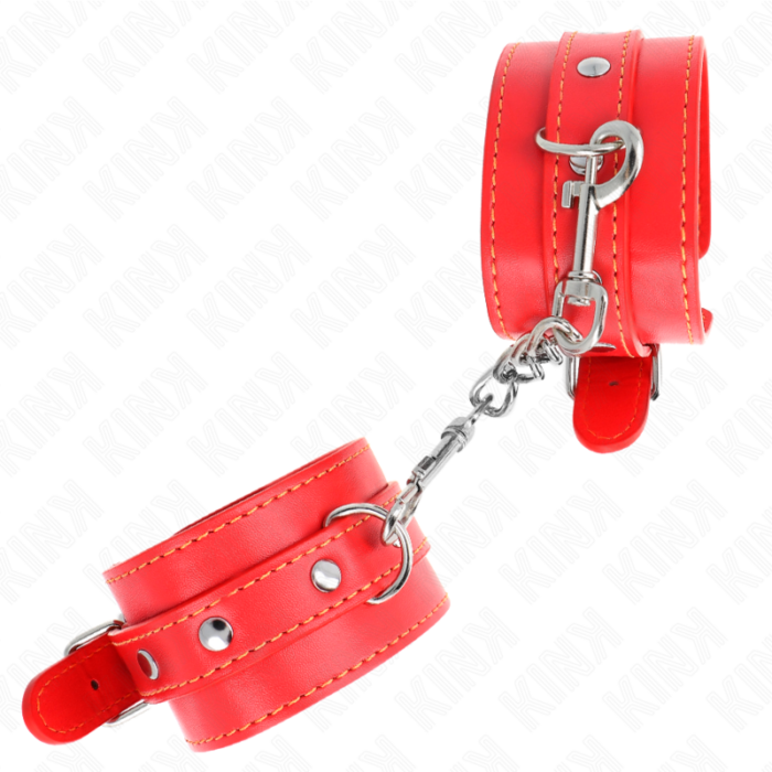 KINK - MUÑEQUERAS FINAS ROJO AJUSTABLE 21-33 CM - CandyHot - Foto 3