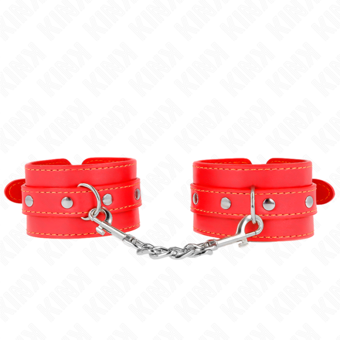 KINK - MUÑEQUERAS FINAS ROJO AJUSTABLE 21-33 CM - CandyHot - Foto 1