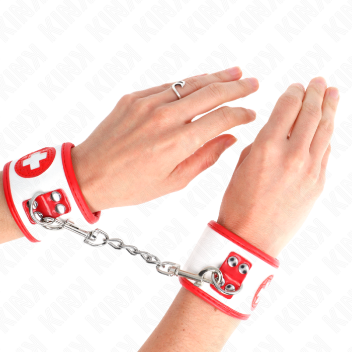KINK - MUÑEQUERAS MINI ENFERMERA AJUSTABLE 18-23 CM X 5 CM - CandyHot - Foto 4