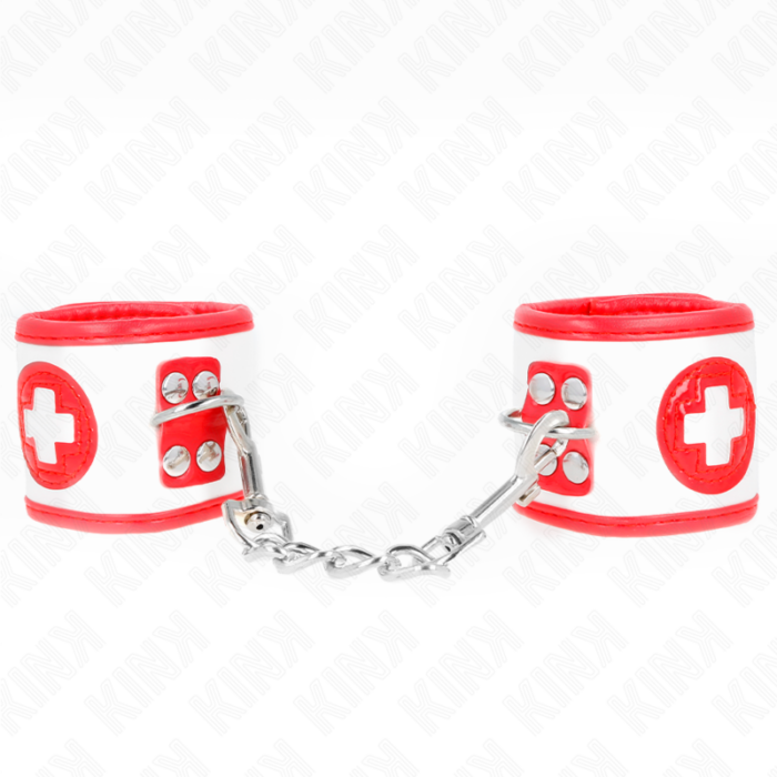 KINK - MUÑEQUERAS MINI ENFERMERA AJUSTABLE 18-23 CM X 5 CM - CandyHot - Foto 1