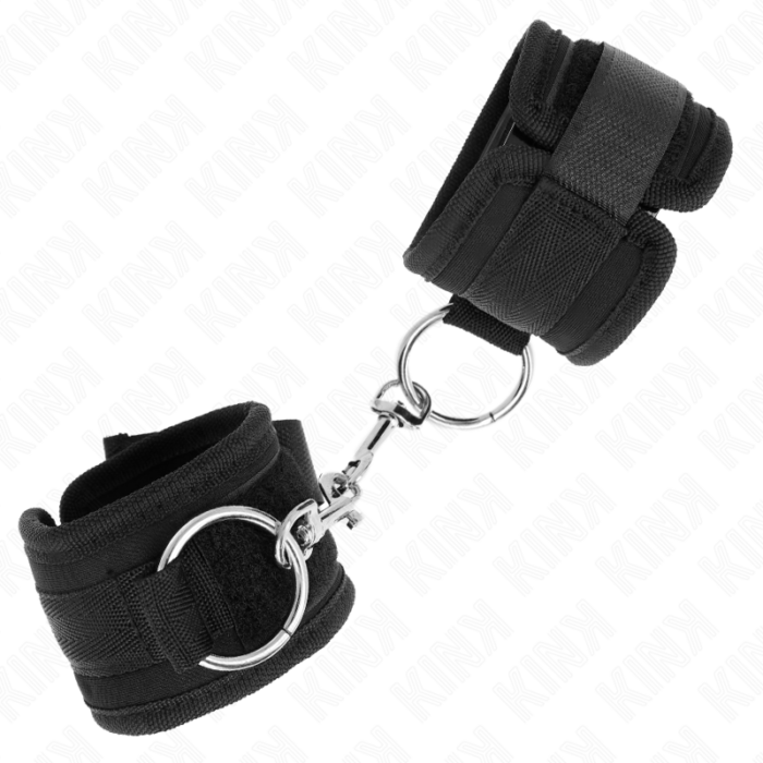 KINK - MUÑEQUERAS NEGRO AJUSTABLE 18-35 CM X 6 CM - CandyHot - Foto 2