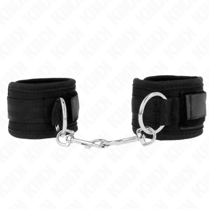 KINK - MUÑEQUERAS NEGRO AJUSTABLE 18-35 CM X 6 CM - CandyHot - Foto 1