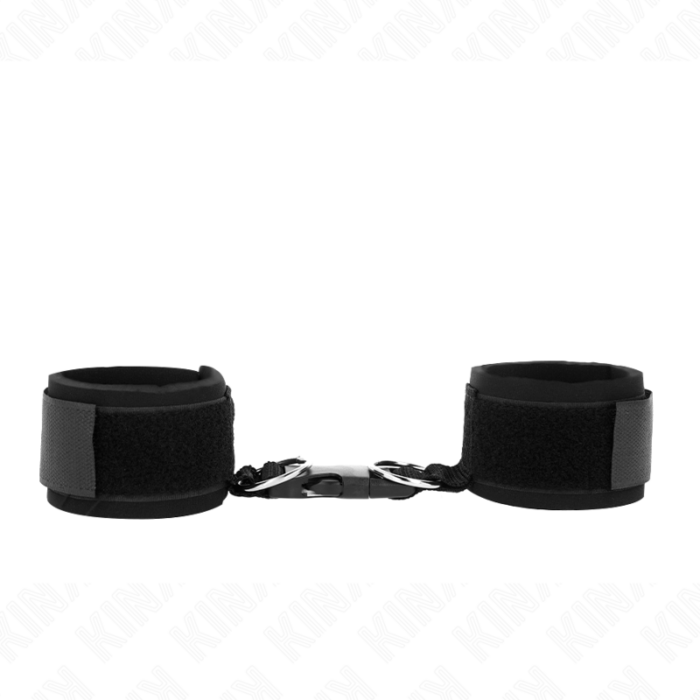 KINK - MUÑEQUERAS NEOPRENO CON CIERRE DE GANCHO NEGRO AJUSTABLE 22-34 CM - CandyHot - Foto 1
