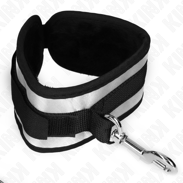 KINK - MUÑEQUERAS NEOPRENO GRISES 23 X 5 CM - CandyHot - Foto 2