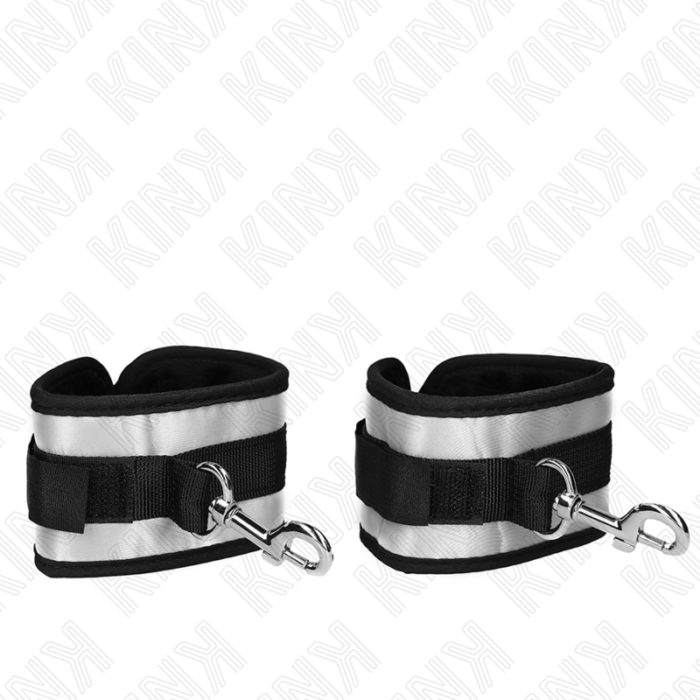 KINK - MUÑEQUERAS NEOPRENO GRISES 23 X 5 CM - CandyHot - Foto 4