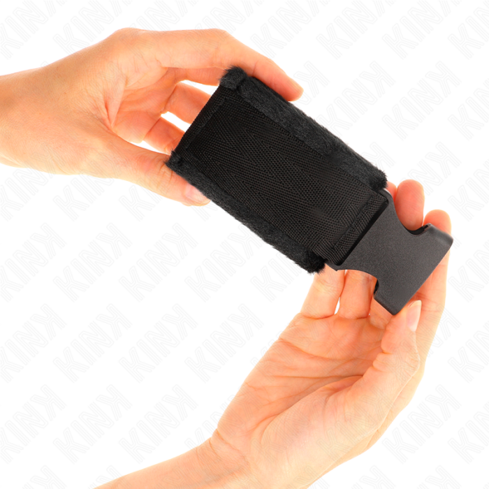 KINK - MUÑEQUERAS NYLON NEGRO MODELO 1 AJUSTABLE 25-35 CM X 6 CM - CandyHot - Foto 3