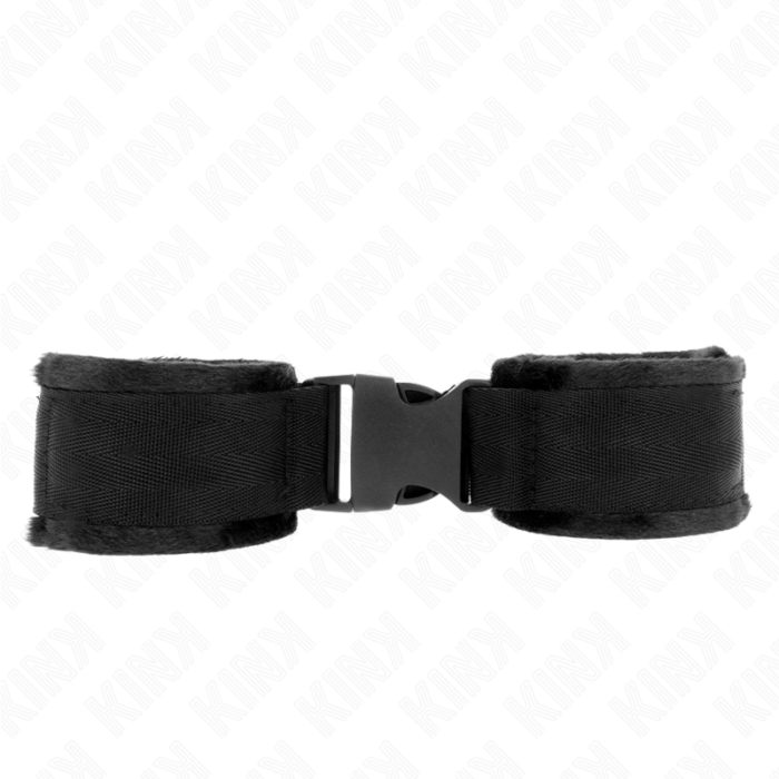 KINK - MUÑEQUERAS NYLON NEGRO MODELO 1 AJUSTABLE 25-35 CM X 6 CM - CandyHot - Foto 1