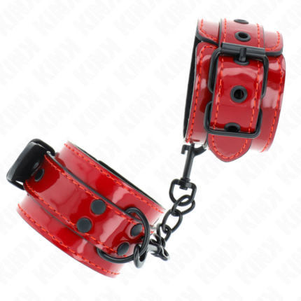 KINK - MUÑEQUERAS ROJO OSCURO 23 X 5 CM - CandyHot - Foto 2
