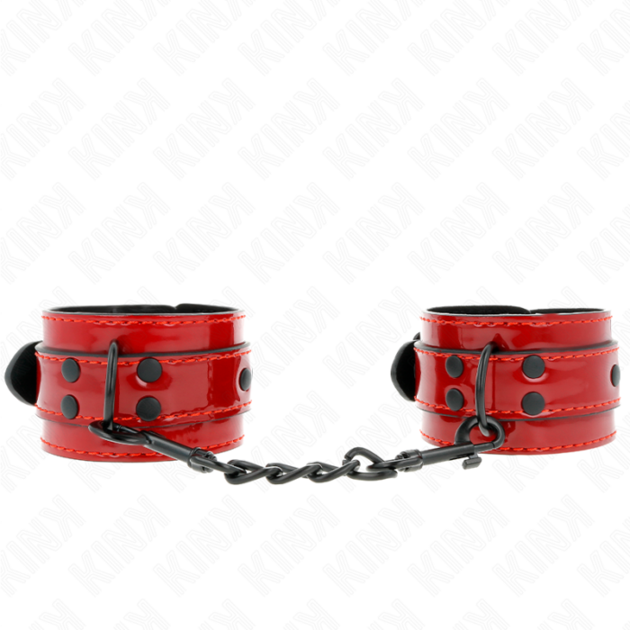 KINK - MUÑEQUERAS ROJO OSCURO 23 X 5 CM - CandyHot - Foto 1