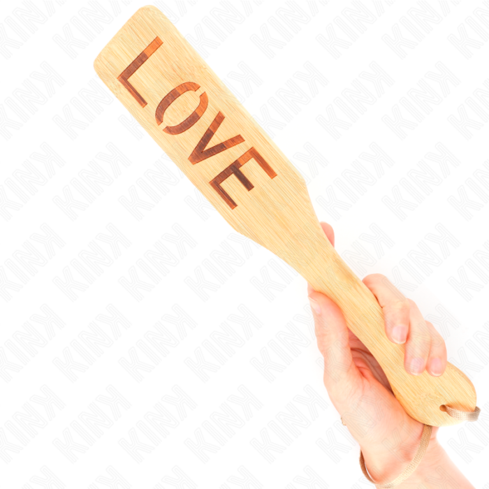 KINK - PALA DE BAMBÚ PALABRA LOVE 32 X 5.5 CM - CandyHot - Foto 4