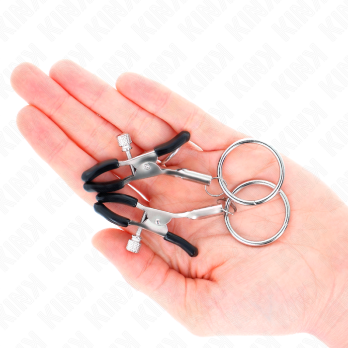 KINK - PINZAS PARA PEZONES CON ARO 6 CM - CandyHot - Foto 3