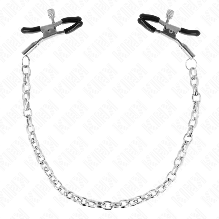 KINK - PINZAS PARA PEZONES CON CADENA GRUESA 30 CM - CandyHot - Foto 1