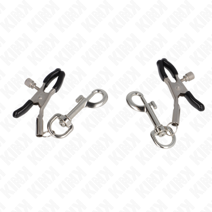 KINK - PINZAS PARA PEZONES CON GANCHO 6 CM - CandyHot - Foto 2