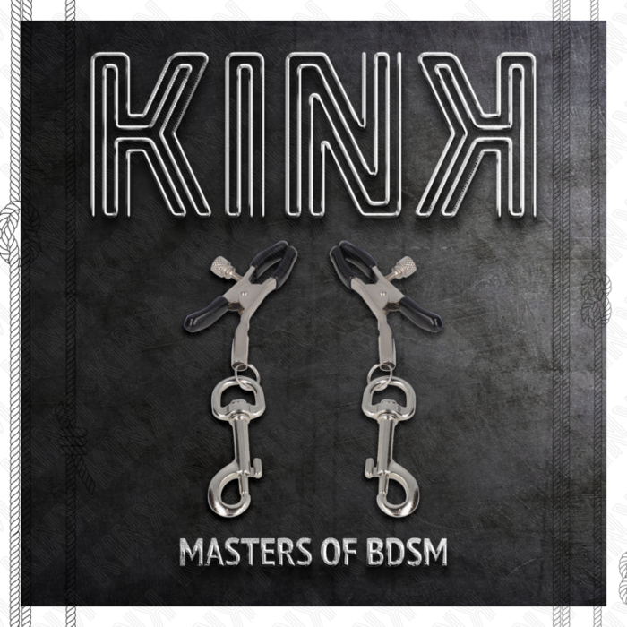 KINK - PINZAS PARA PEZONES CON GANCHO 6 CM - CandyHot - Foto 5
