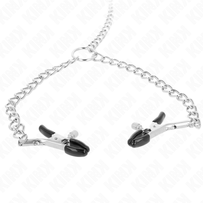 KINK - PINZAS PARA PEZONES DOBLE 32 CM CON CADENAS 14 CM - CandyHot - Foto 3