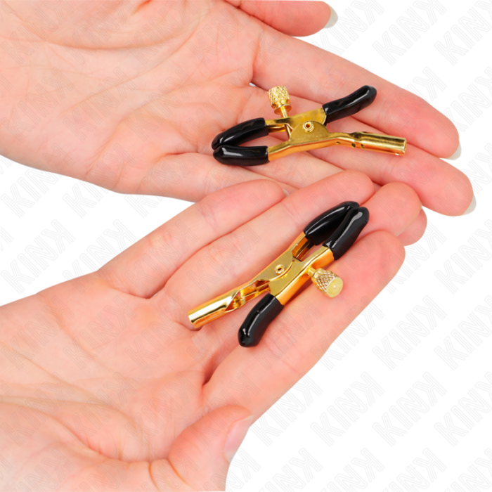 KINK - PINZAS PARA PEZONES DORADO 6 CM - CandyHot - Foto 3