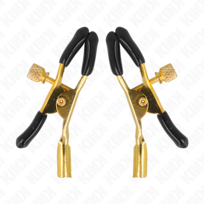 KINK - PINZAS PARA PEZONES DORADO 6 CM - CandyHot - Foto 1