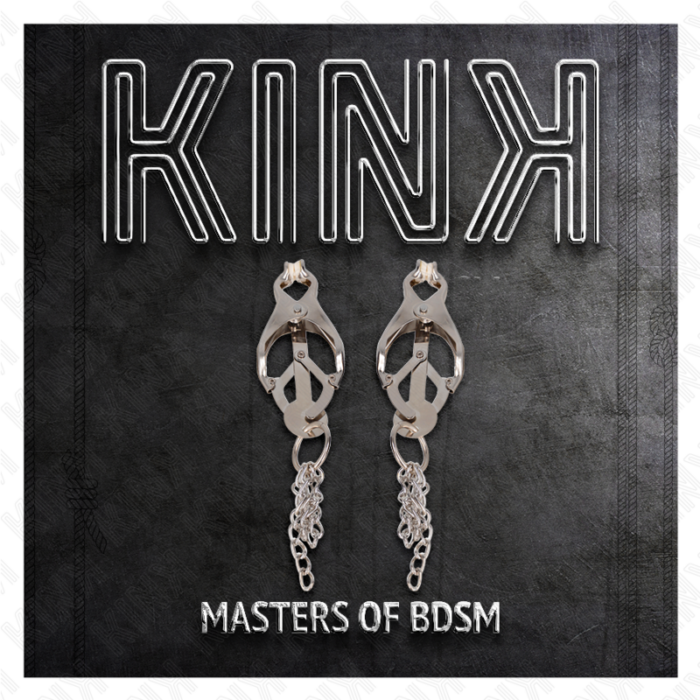 KINK - PINZAS PARA PEZONES ESTILO JAPONÉS CON CADENAS PLATEADO - CandyHot - Foto 5