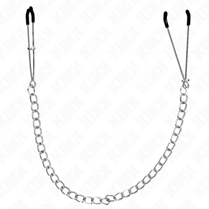 KINK - PINZAS PARA PEZONES FINA CON CADENA GRUESA 30 CM - CandyHot - Foto 1