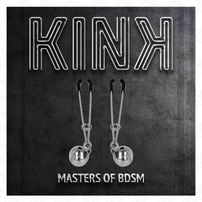 KINK - PINZAS PARA PEZONES FINA CON CASCABEL PLATEADO 7 CM - CandyHot - Foto 5