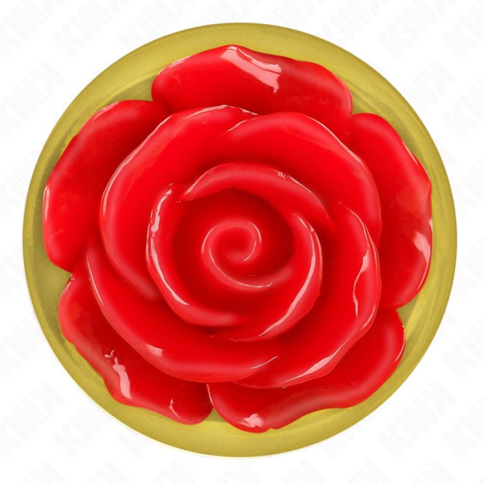 KINK - PLUG ANAL DORADO ROSA ROJA TALLA S - CandyHot - Foto 5