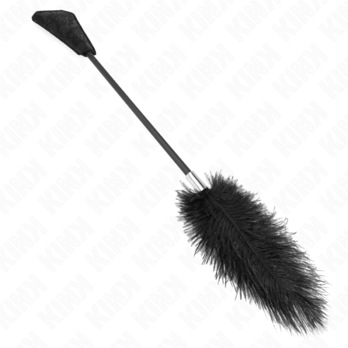 KINK - PLUMAS DE AVESTRUZ PARA COSQUILLAS CON PALETA DE ENCAJE 56 CM - CandyHot - Foto 2