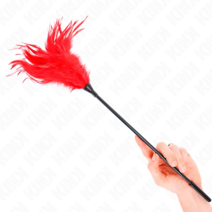 KINK - PLUMAS MÚLTIPLES PARA COSQUILLAS ROJO 45 CM - CandyHot - Foto 4