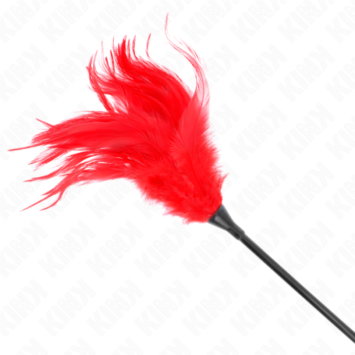 KINK - PLUMAS MÚLTIPLES PARA COSQUILLAS ROJO 45 CM - CandyHot - Foto 5