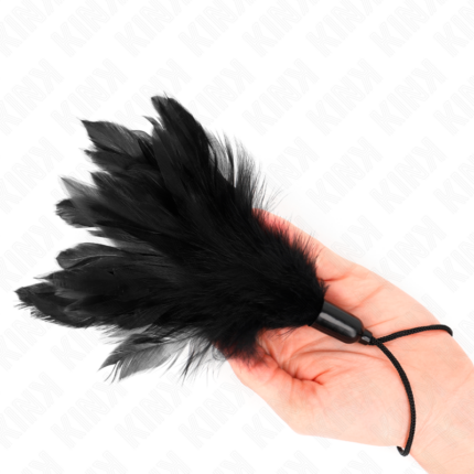 KINK - PLUMAS PARA COSQUILLAS CON MANGO DE CUERDA BASE DE PLÁSTICO 15 CM - CandyHot - Foto 2