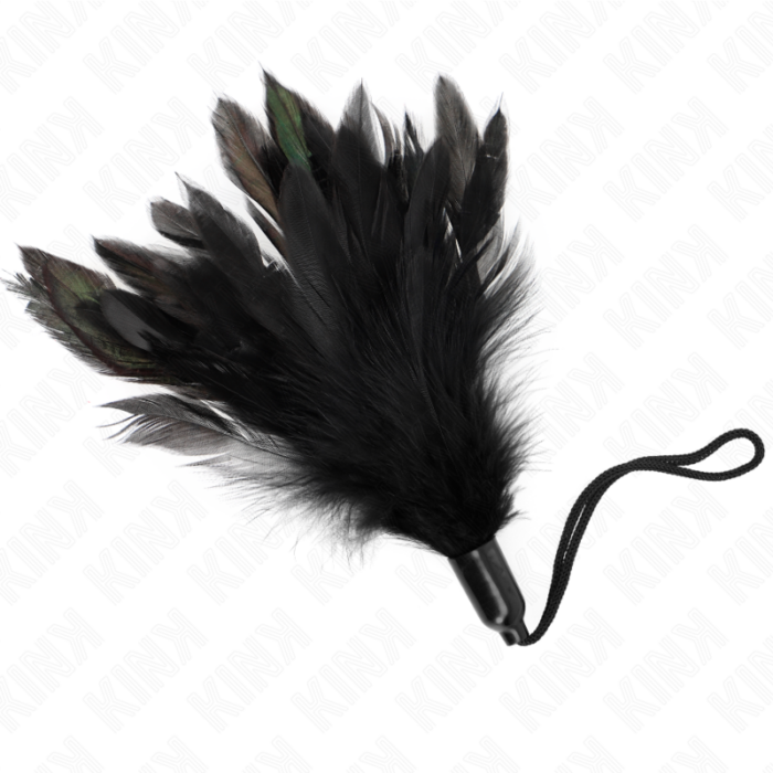 KINK - PLUMAS PARA COSQUILLAS CON MANGO DE CUERDA BASE DE PLÁSTICO 15 CM - CandyHot - Foto 1