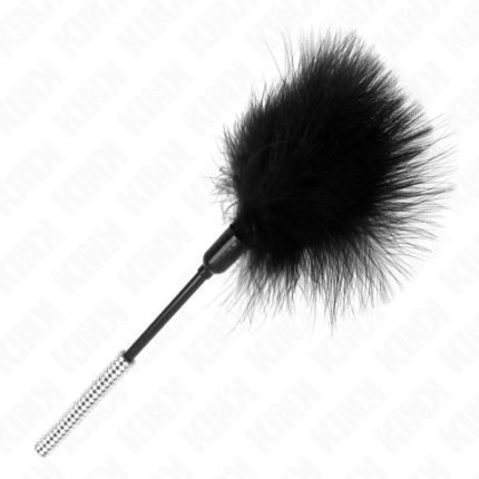 KINK - PLUMAS PARA COSQUILLAS CON MANGO DE DIAMANTES DE IMITACIÓN 27 CM - CandyHot - Foto 2