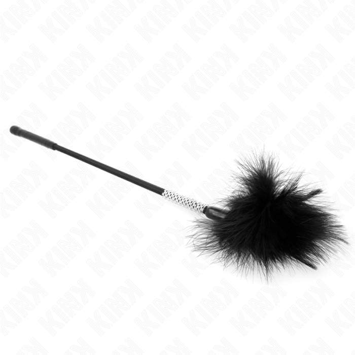 KINK - PLUMAS PARA COSQUILLAS CON MANGO DE DIAMANTES DE IMITACIÓN 50 CM - CandyHot - Foto 2
