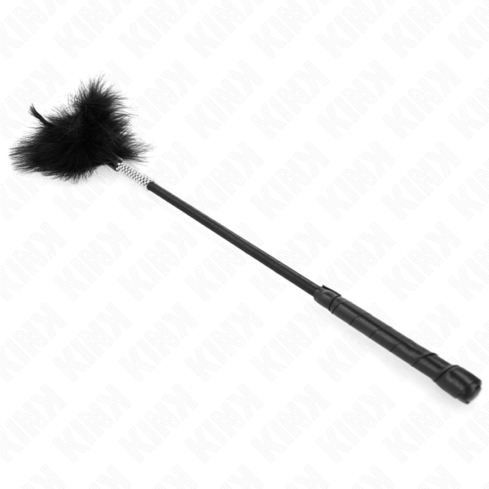 KINK - PLUMAS PARA COSQUILLAS CON MANGO DE DIAMANTES DE IMITACIÓN 50 CM - CandyHot - Foto 3