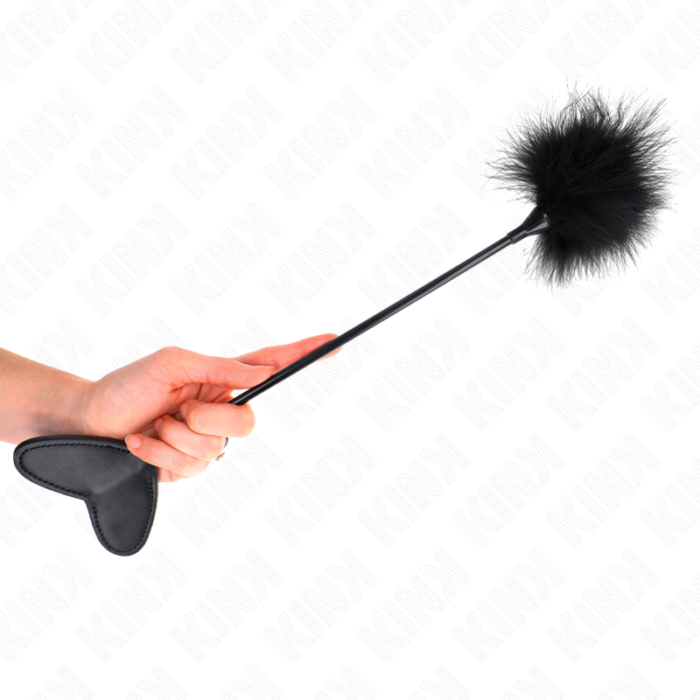 KINK - PLUMAS PARA COSQUILLAS CON PALETA DE CORAZÓN 31 CM - CandyHot - Foto 4