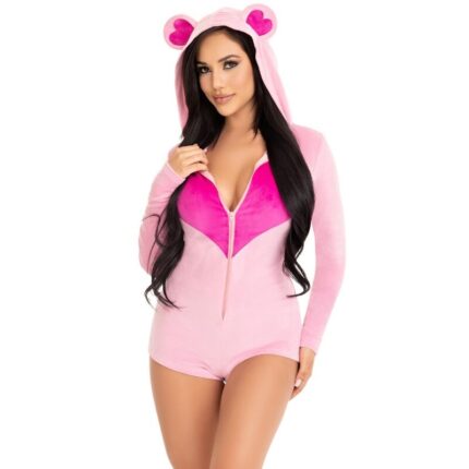 LEG AVENUE - BODY OSITO TERCIOPELO ROSA S - CandyHot - Foto 2