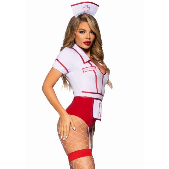 LEG AVENUE - DISFRAZ ENFERMERA SEXY ROJO/BLANCO M - CandyHot - Foto 3