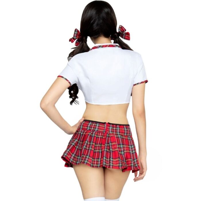 LEG AVENUE - DISFRAZ MISS COLEGIALA CLÁSICO ROJO/BLANCO M/L - CandyHot - Foto 3