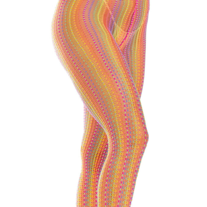 LEG AVENUE - MEDIAS DE CROCHET MULTICOLOR - CandyHot - Foto 4