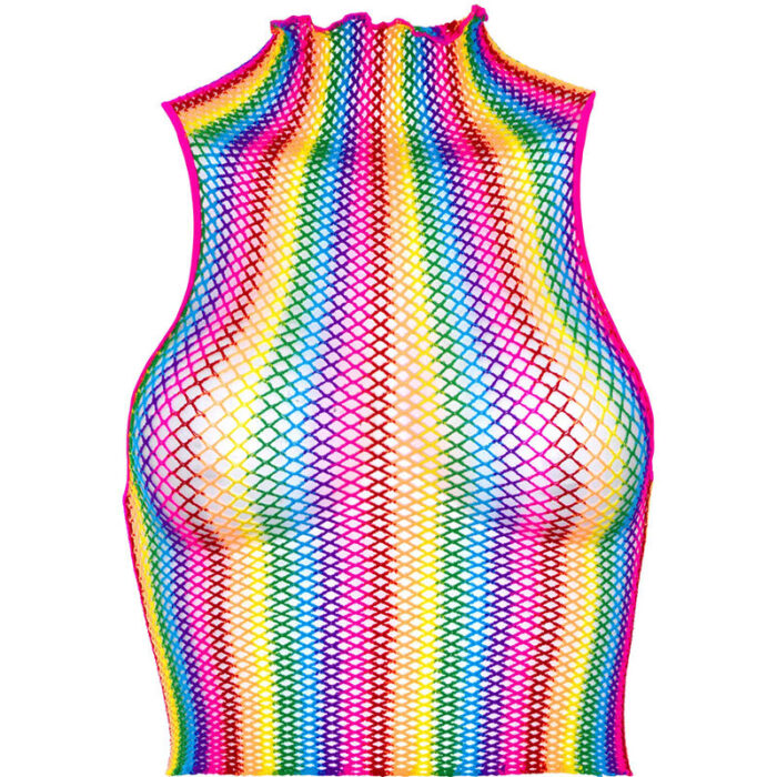 LEG AVENUE - TOP DE REJILLA MULTICOLOR - CandyHot - Foto 3