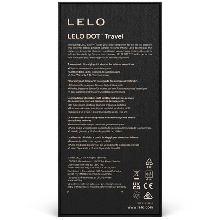 LELO - DOT TRAVEL ESTIMULADOR DE CLÍTORIS ROSA - CandyHot - Foto 3