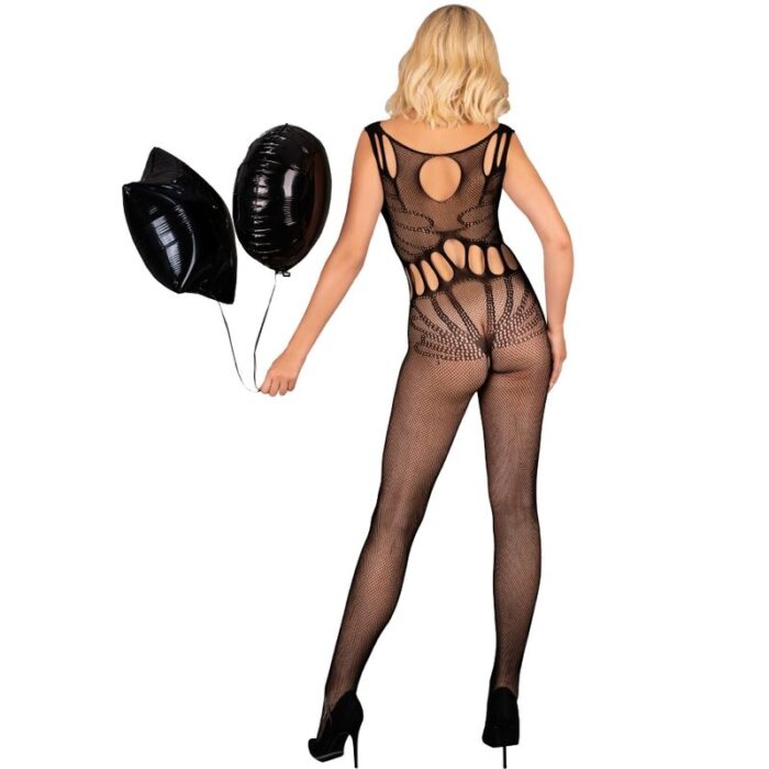 LIVCO CORSETTI FASHION - AMAHIL BODYSTOCKING CROTCHLESS NEGRO TALLA ÚNICA - CandyHot - Foto 2