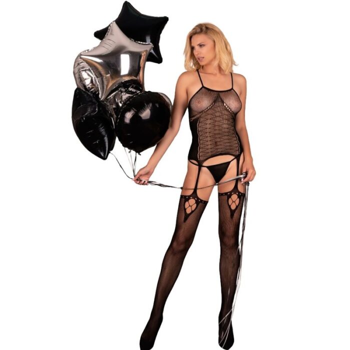 LIVCO CORSETTI FASHION - AMRIN BODYSTOCKING NEGRO TALLA ÚNICA - CandyHot - Foto 6