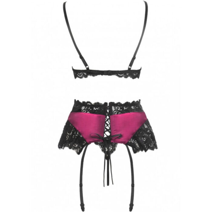 LIVCO CORSETTI FASHION - NAHIR LC 20214 SUJETADOR + PANTY + LIGUERO L/XL - CandyHot - Foto 3