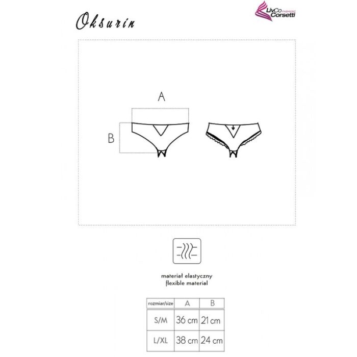 LIVCO CORSETTI FASHION - OKSURIN PANTY CROTCHLESS NEGRO L/XL - CandyHot - Foto 5