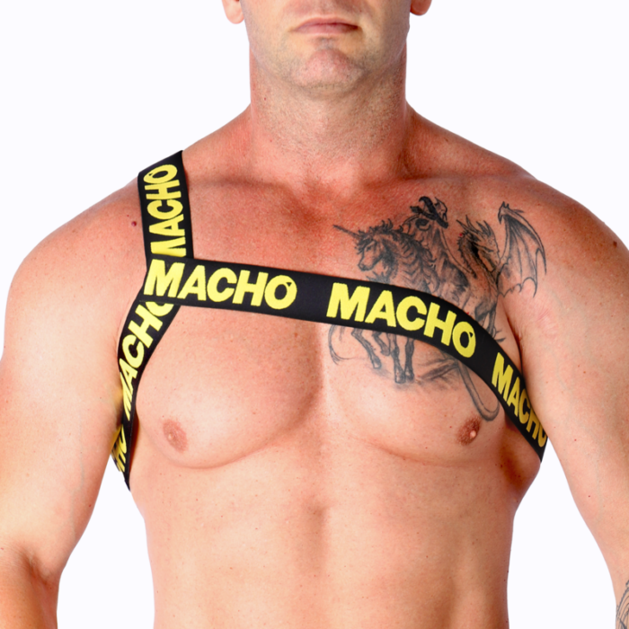 MACHO - ARNÉS ROMANO AMARILLO L/XL - CandyHot - Foto 1