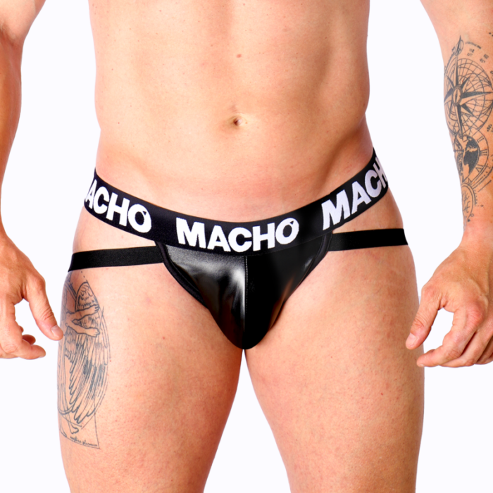 MACHO - MX25NC JOCK CUERO NEGRO L - CandyHot - Foto 1