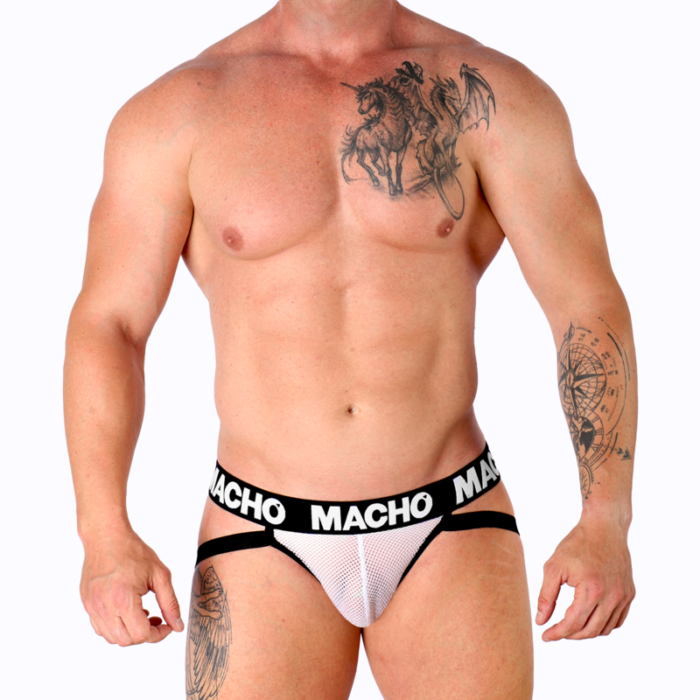 MACHO - MX26X1 JOCK REJILLA BLANCO XL - CandyHot - Foto 5