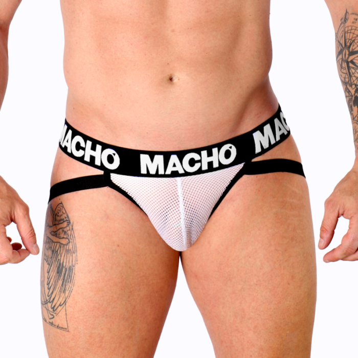 MACHO - MX26X1 JOCK REJILLA BLANCO XL - CandyHot - Foto 1
