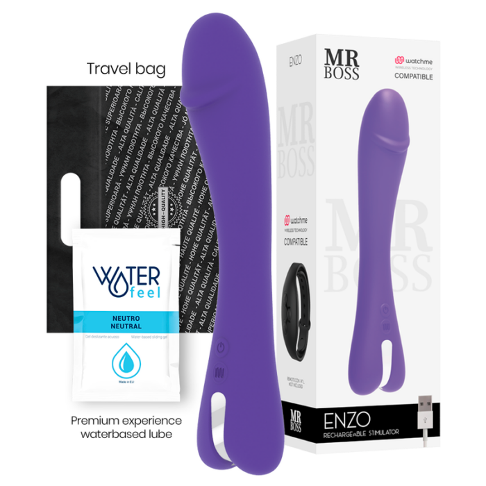 MR BOSS - ENZO VIBRADOR COMPATIBLE CON WATCHME WIRELESS TECHNOLOGY - CandyHot - Foto 1