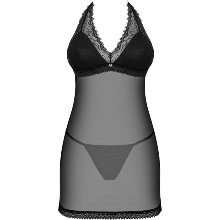 OBSESSIVE - MEDILLA CHEMISE & TANGA XS/S - CandyHot - Foto 5